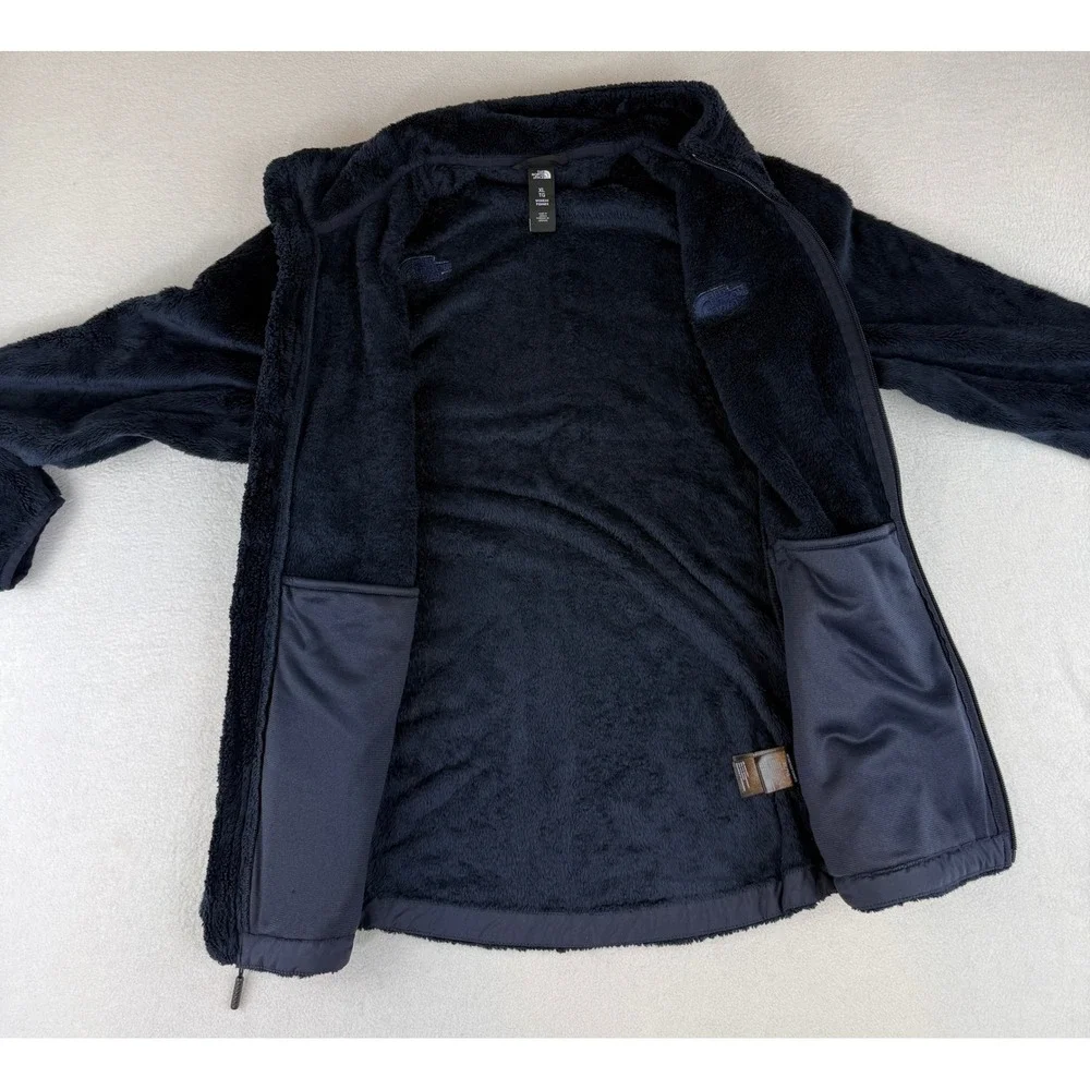 The North Face Osito Fleece Jacket Womens XL Navy Blue Full Zip NF0A3XBD